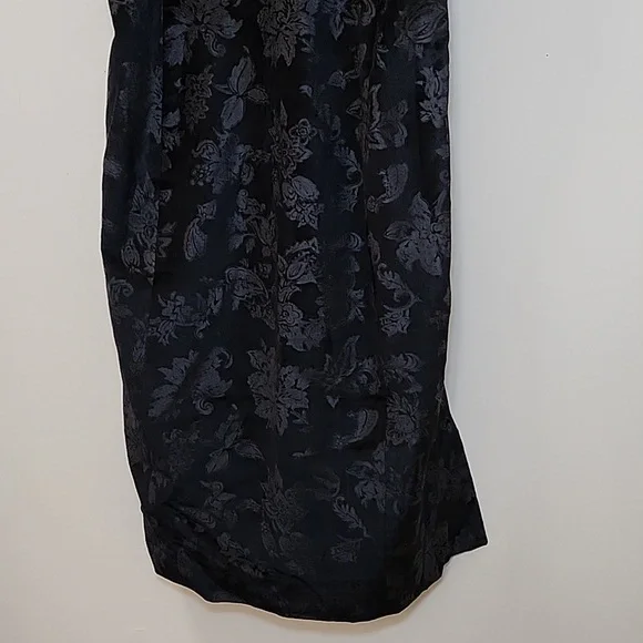NWT Rag & Bone Retro Floral fara velvet black Halter Slit dress Size 6 - Picture 11 of 16
